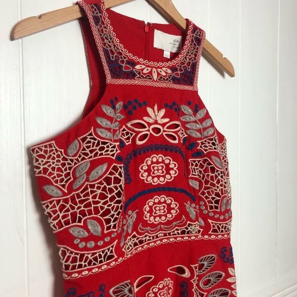 J.O.A Embroidered Mini Dress - Picture 4 of 8